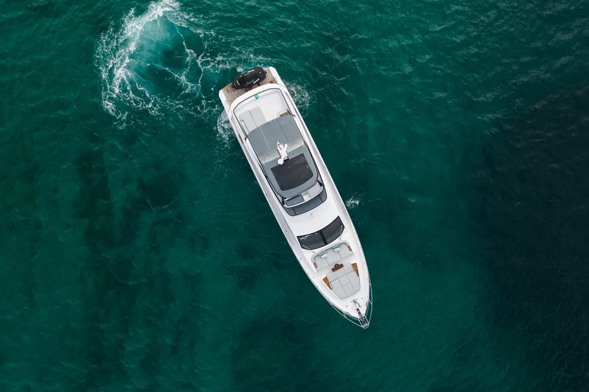 Exterior view of Donna, a Azimut 68E motor yacht at Grad Šibenik, Croatia