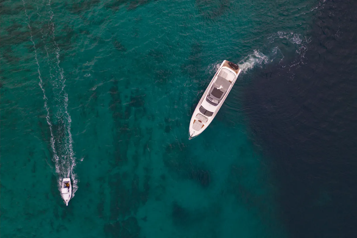 Exterior view of Donna, a Azimut 68E motor yacht at Grad Šibenik, Croatia