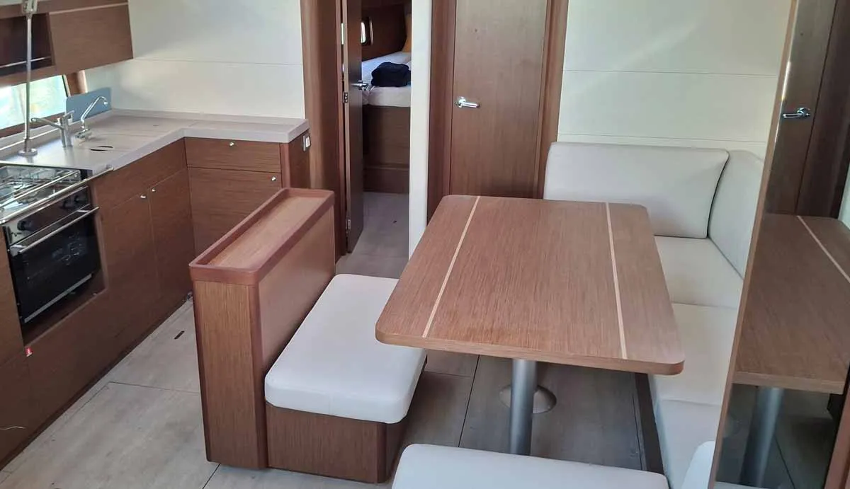 Galley of All of you, a Beneteau Oceanis 46.1 sailboat at Tropea, Italy