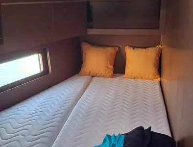 Cabin on All of you, a Beneteau Oceanis 46.1 sailboat at Tropea, Italy