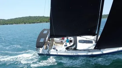 Exterior view of Thor, a Elan E6 sailboat at Split, Croatia