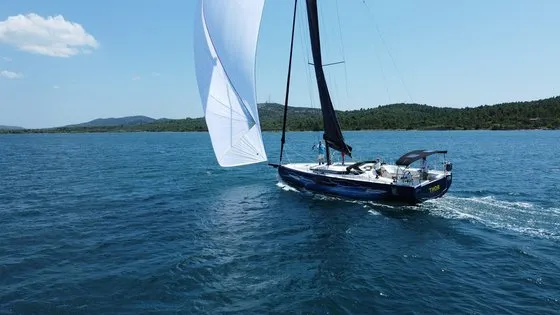 Exterior view of Thor, a Elan E6 sailboat at Split, Croatia