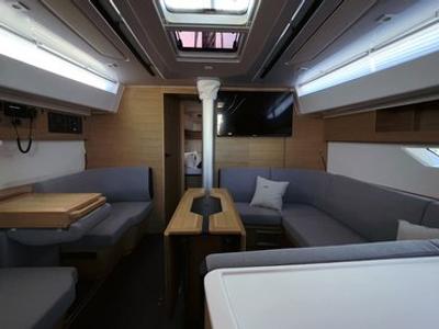 Salon of Thor, a Elan E6 sailboat at Split, Croatia