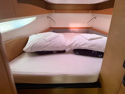 Cabin on Thor, a Elan E6 sailboat at Split, Croatia