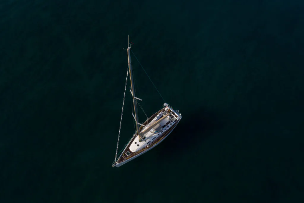 Exterior view of Milena, a Beneteau First 40.7 sailboat at San Vincenzo, Italy