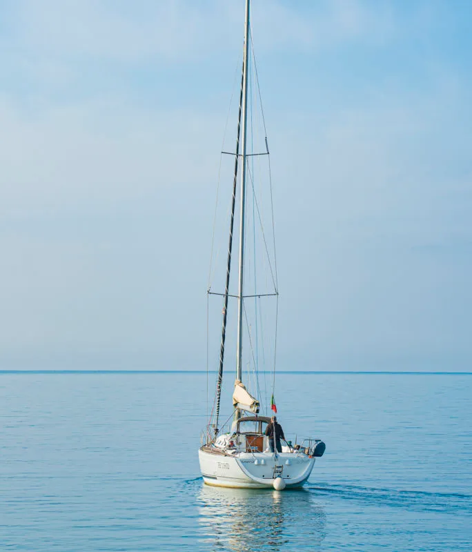 Exterior view of Milena, a Beneteau First 40.7 sailboat at San Vincenzo, Italy