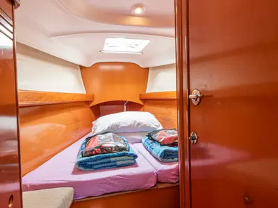 Cabin on Milena, a Beneteau First 40.7 sailboat at San Vincenzo, Italy