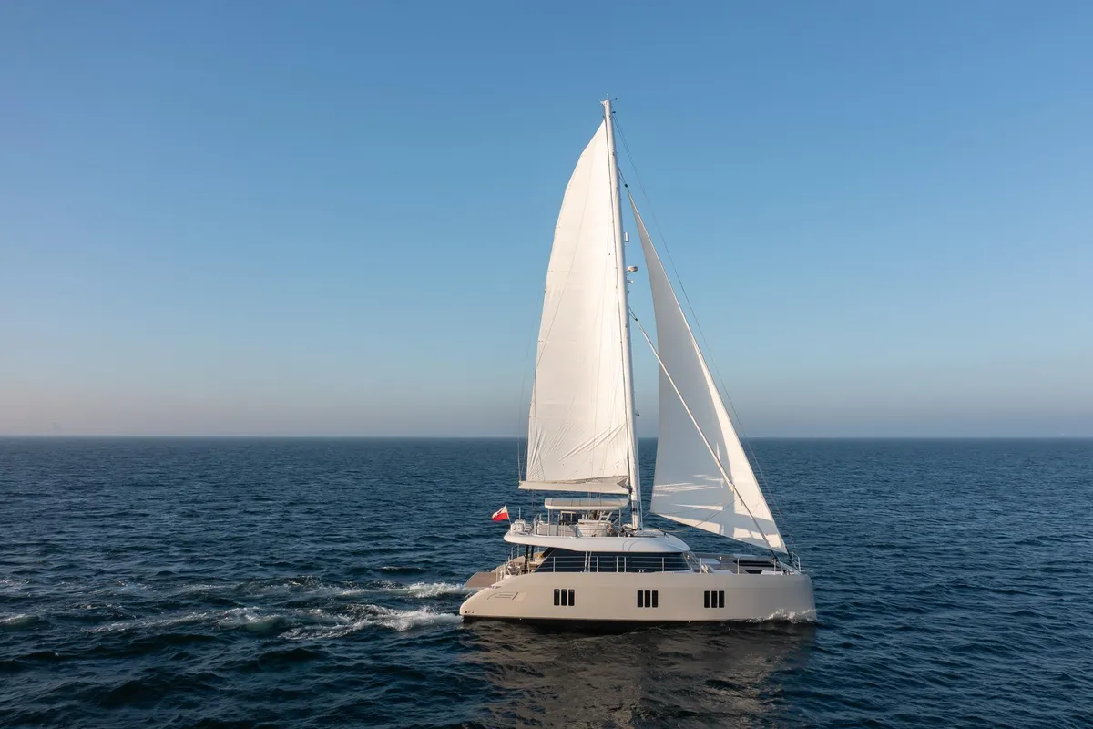 SPICE OF LIFE , a Sunreef 60 catamaran at Grad Kaštela, Croatia