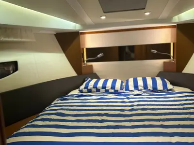 Cabin on Malima, a Jeanneau Leader 40 motorboat at Grad Pula, Croatia