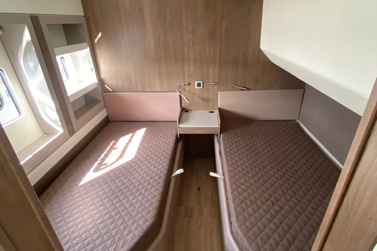 Cabin on Spritz "New 2024", a Bali 5.4 catamaran at Figari/Golfo Aranci, Italy