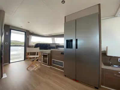 Galley of Spritz "New 2024", a Bali 5.4 catamaran at Figari/Golfo Aranci, Italy