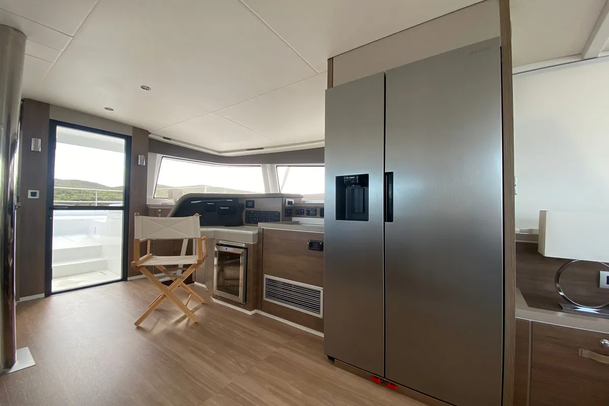 Galley of Spritz "New 2024", a Bali 5.4 catamaran at Figari/Golfo Aranci, Italy