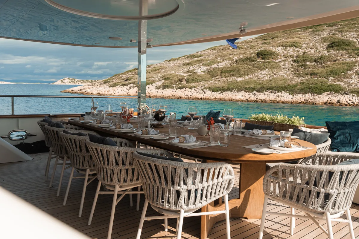 Salon of Maxita, a Gulet Motoryacht motor yacht at Split, Croatia