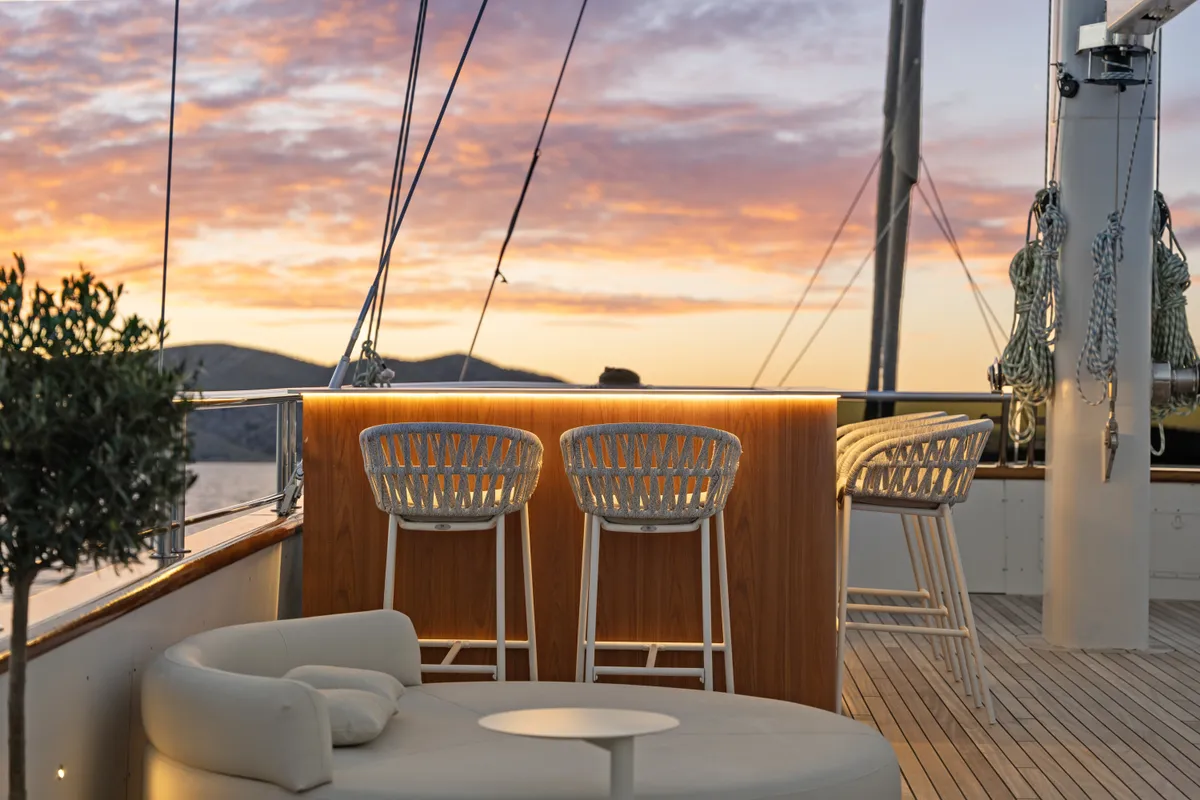 Salon of Maxita, a Gulet Motoryacht motor yacht at Split, Croatia