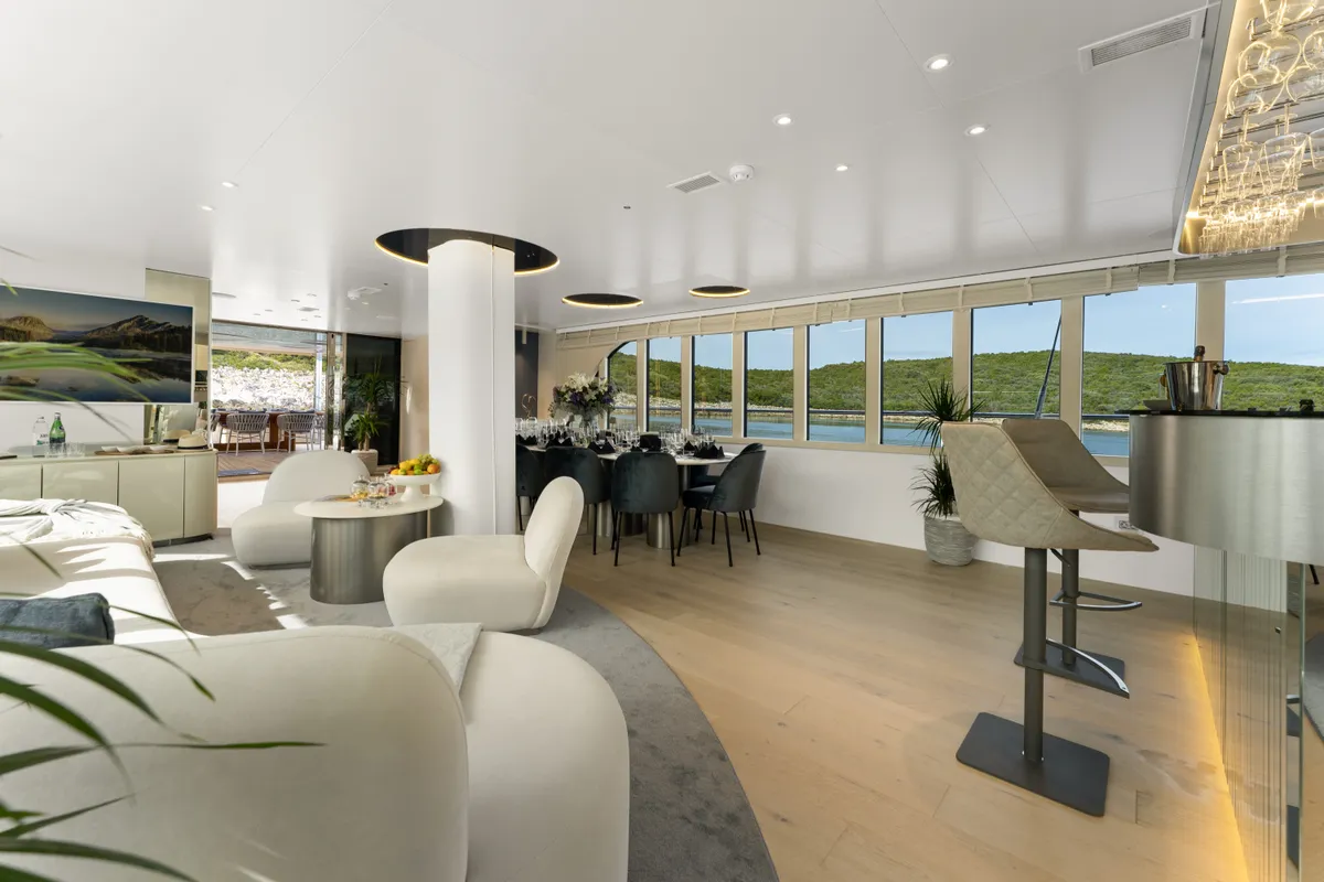 Salon of Maxita, a Gulet Motoryacht motor yacht at Split, Croatia
