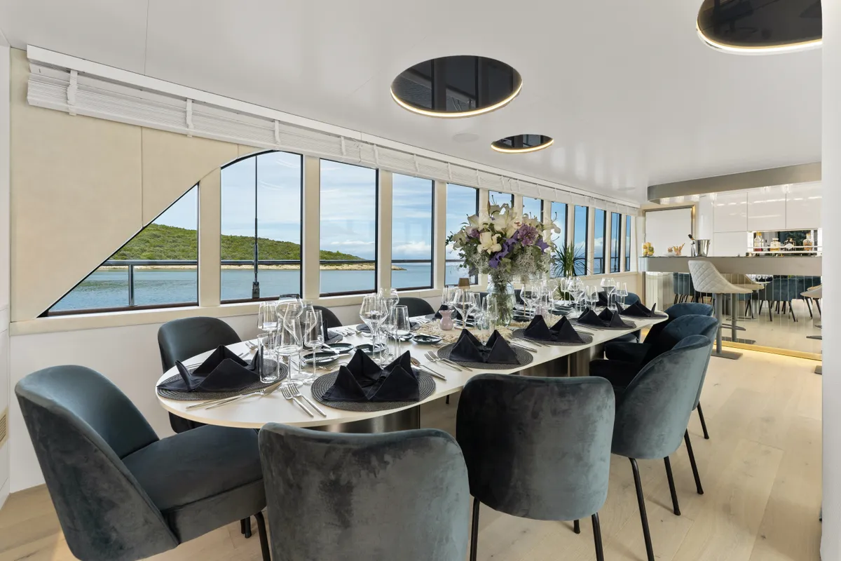 Salon of Maxita, a Gulet Motoryacht motor yacht at Split, Croatia