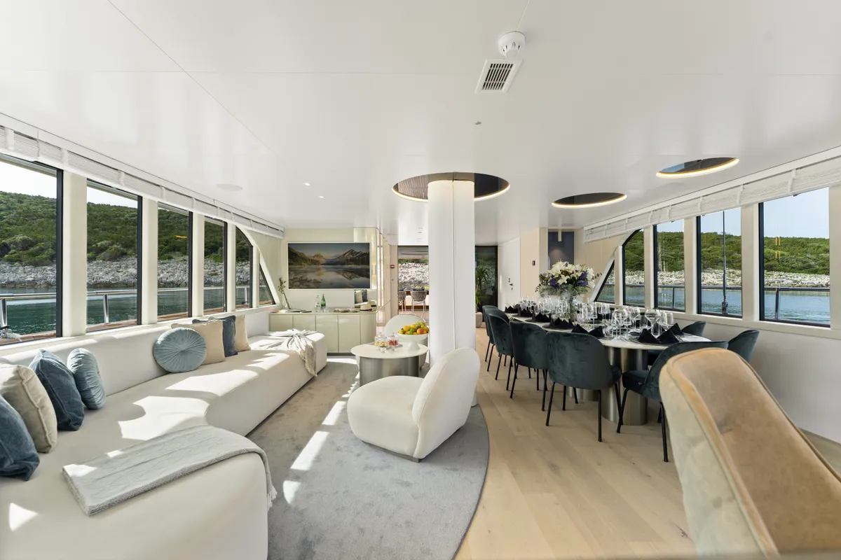 Salon of Maxita, a Gulet Motoryacht motor yacht at Split, Croatia