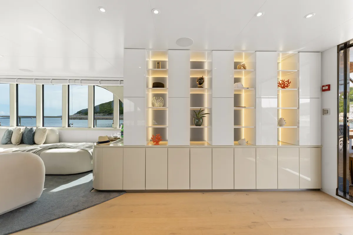 Salon of Maxita, a Gulet Motoryacht motor yacht at Split, Croatia