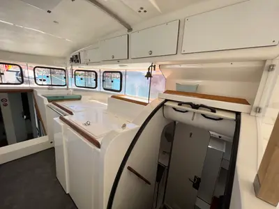 Galley of The Big One Two, a Dufour Atoll 6 sailboat at Primošten, Croatia