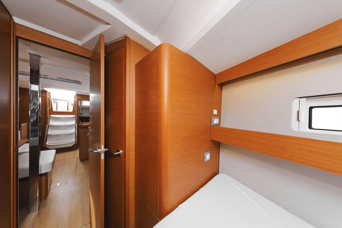 Cabin on Waka, a Jeanneau Sun Odyssey 440 sailboat at Grad Biograd na Moru, Croatia