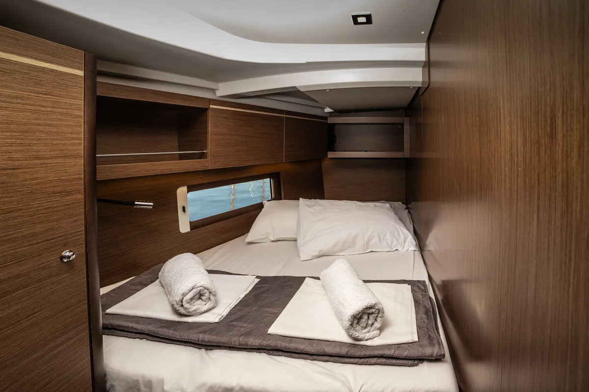 Cabin on Mary Too, a Beneteau Oceanis 46.1 sailboat at Athens, Greece