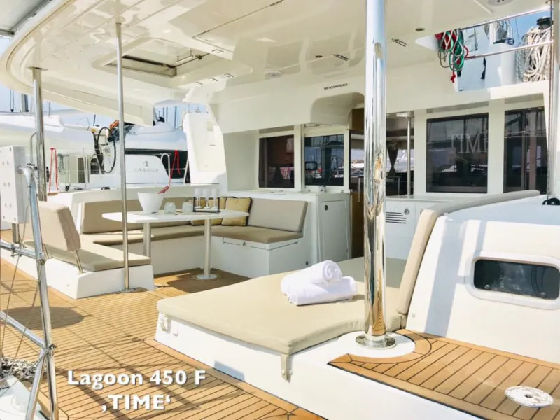 Cabin on TIME , a Lagoon 450 catamaran at Općina Sukošan, Croatia