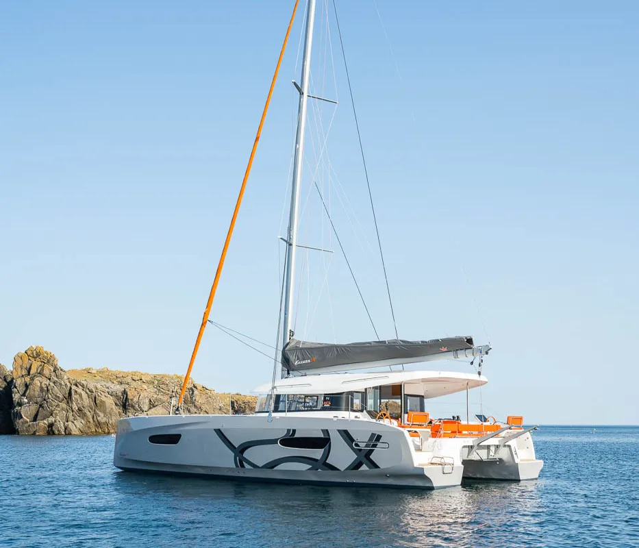 Exterior view of Gladis, a Excess 14 catamaran at Zadar, Croatia