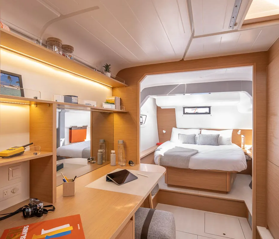 Cabin on Gladis, a Excess 14 catamaran at Zadar, Croatia
