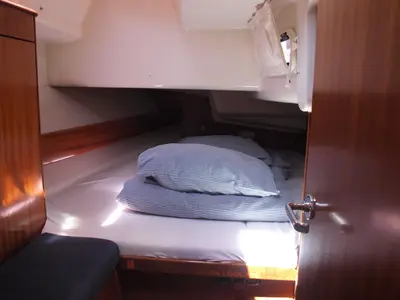 Cabin on SeaGull, a Bavaria 44 sailboat at Primošten, Croatia