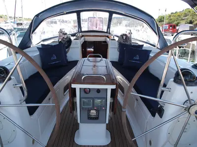 Cockpit of SeaGull, a Bavaria 44 sailboat at Primošten, Croatia