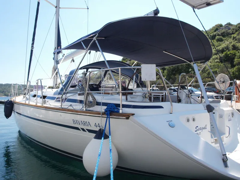 Exterior view of SeaGull, a Bavaria 44 sailboat at Primošten, Croatia
