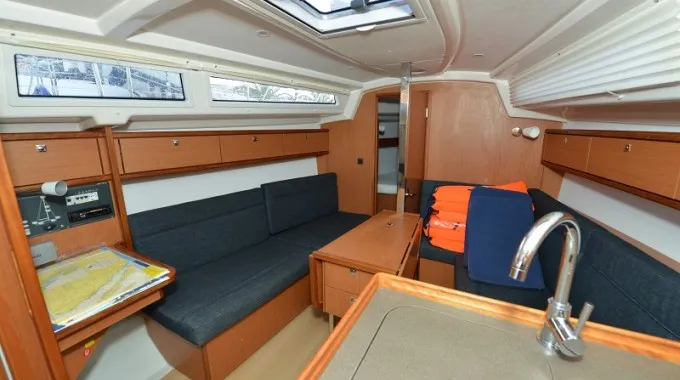 Salon of Ami, a Bavaria Cruiser 33 sailboat at Pirovac, Croatia