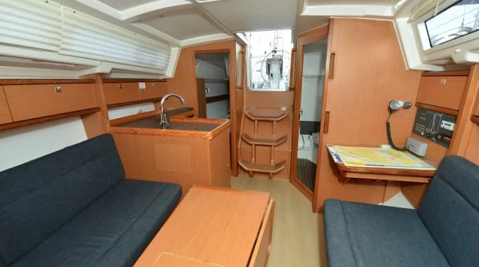 Salon of Ami, a Bavaria Cruiser 33 sailboat at Pirovac, Croatia