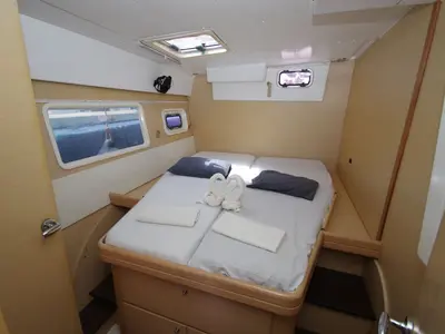 Cabin on Marimar, a Lagoon 421 catamaran at Cienfuegos, Cuba
