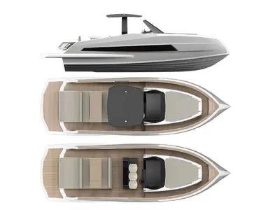 Floor plan of Pfeffer, a Gulet x-reuse motorboat at Palma de Mallorca, Spain