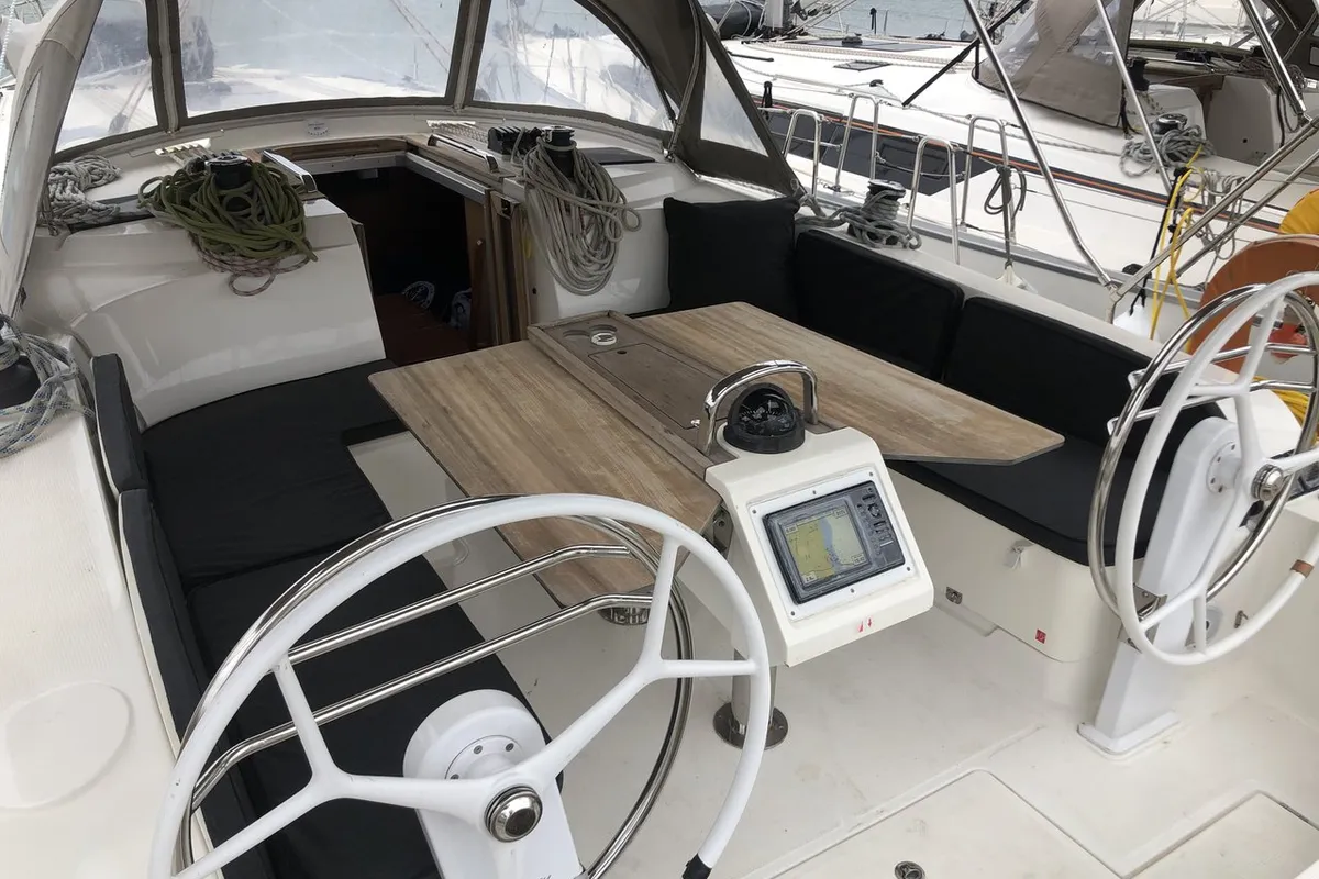 Leonidas, a Bavaria Cruiser 46 sailboat at Municipal Unit of Lefkada, Greece
