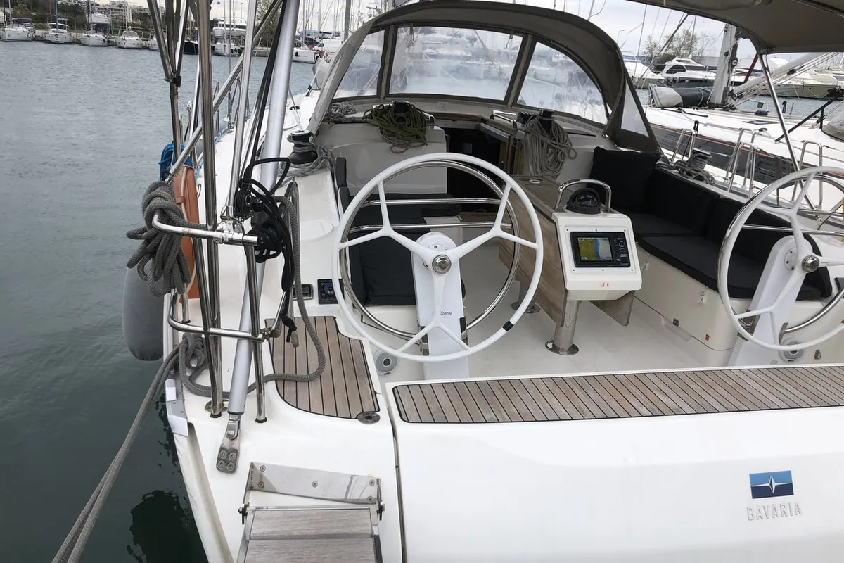 Leonidas, a Bavaria Cruiser 46 sailboat at Municipal Unit of Lefkada, Greece