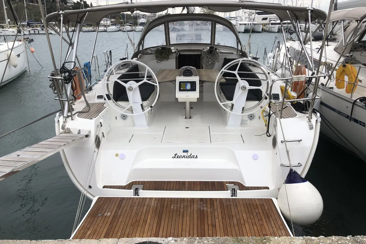 Leonidas, a Bavaria Cruiser 46 sailboat at Municipal Unit of Lefkada, Greece