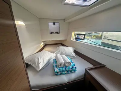 Cabin on Blue Lagoon, a Lagoon 40 catamaran at Primošten, Croatia