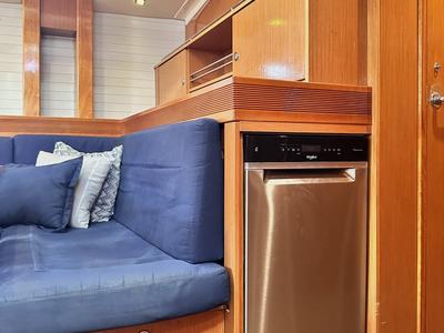 Galley of Heidrun, a Bavaria Cruiser 55 sailboat at Split, Croatia