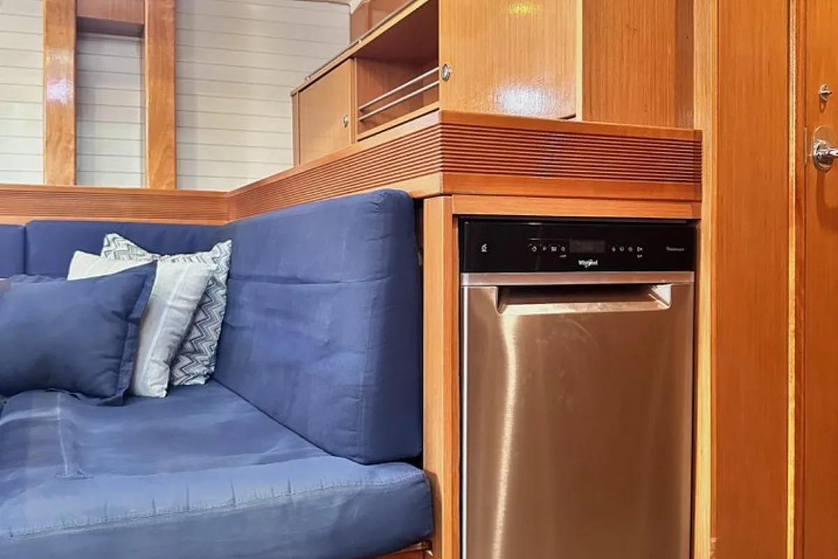 Galley of Heidrun, a Bavaria Cruiser 55 sailboat at Split, Croatia