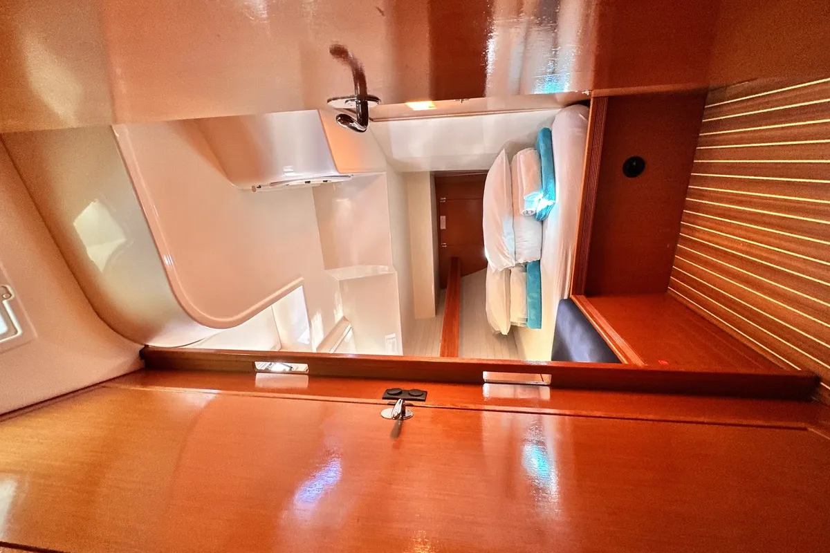 Head on Heidrun, a Bavaria Cruiser 55 sailboat at Split, Croatia
