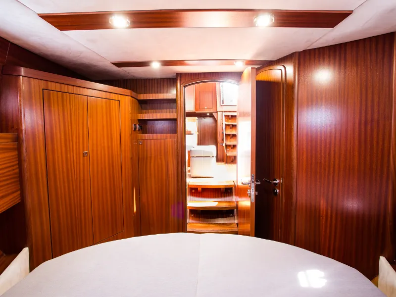 Cabin on Nautiner 40.2 AFT, a Nautiner 40.2 AFT motorboat at Wilkasy, Poland