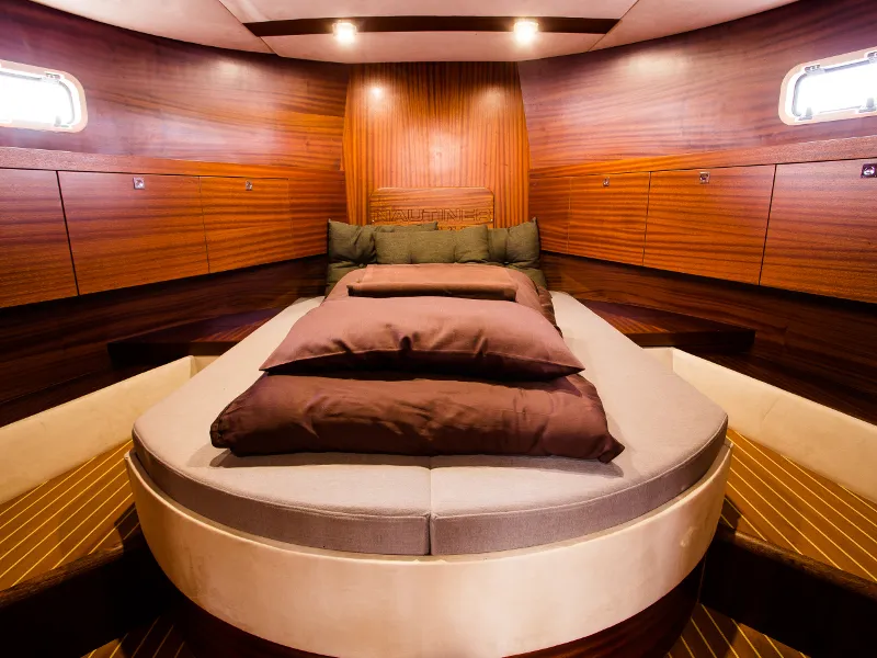 Cabin on Nautiner 40.2 AFT, a Nautiner 40.2 AFT motorboat at Wilkasy, Poland