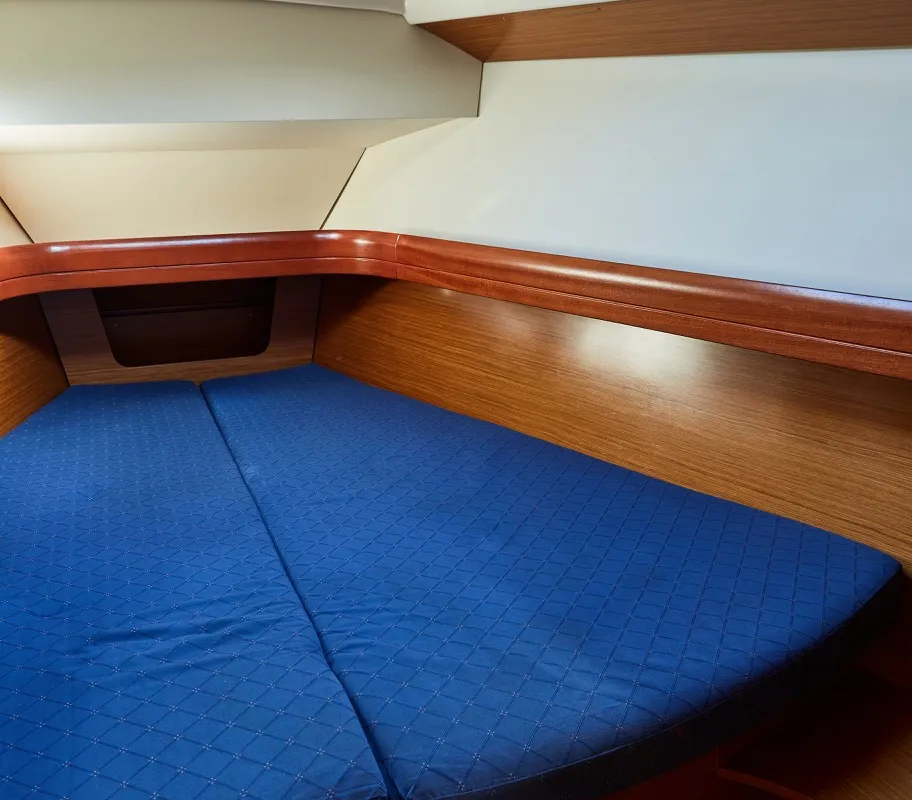 Cabin on Jeanneau Sun Odyssey 39i, a sailboat at Vigo, Spain
