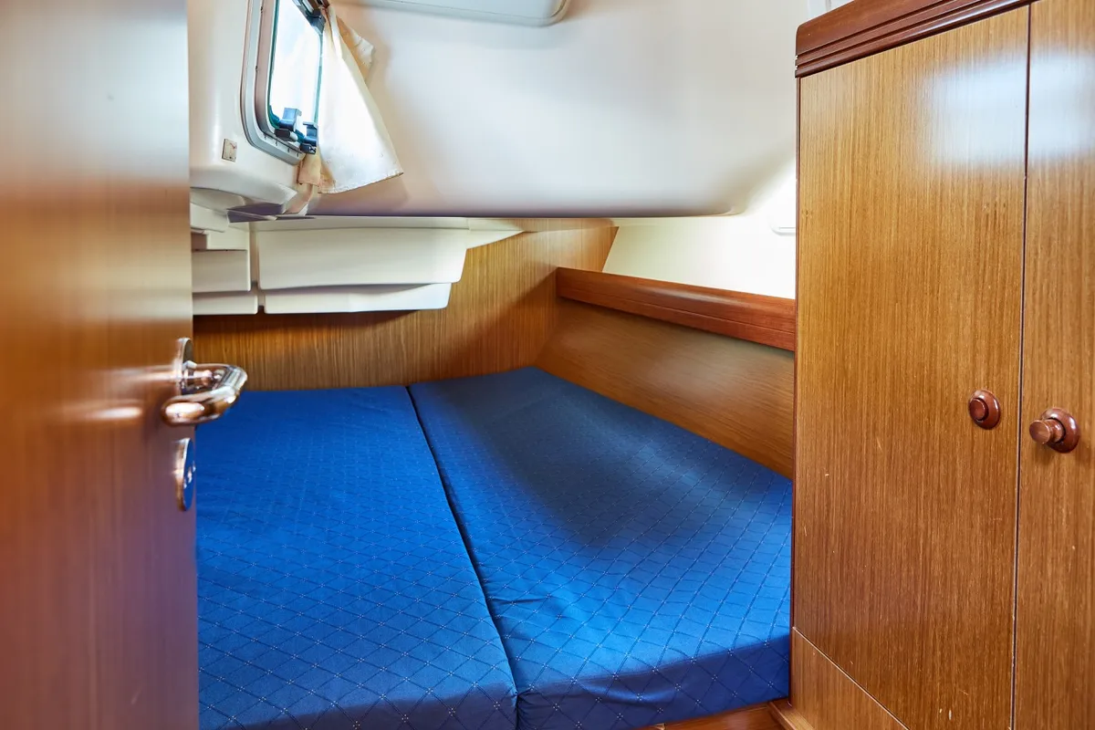 Cabin on Jeanneau Sun Odyssey 39i, a sailboat at Vigo, Spain