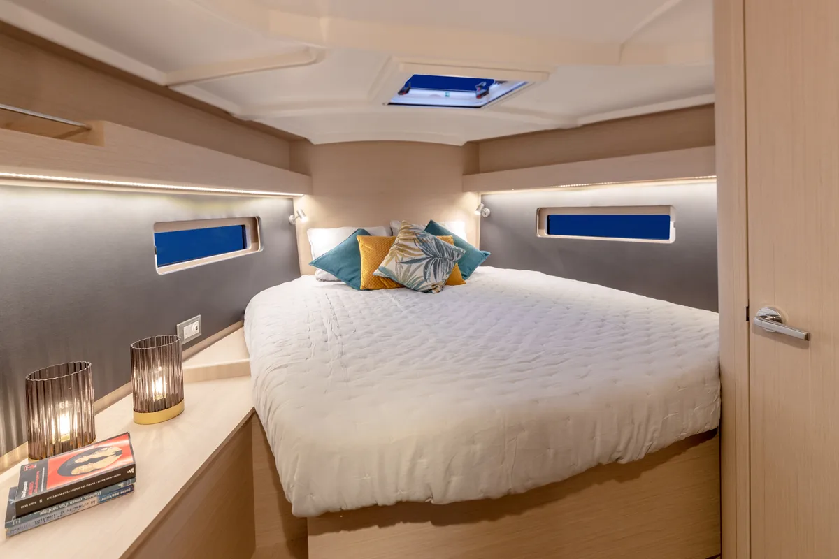 Cabin on Moorings 42.3 Club, a Beneteau Oceanis 40.1 sailboat at Road Town, British Virgin Islands