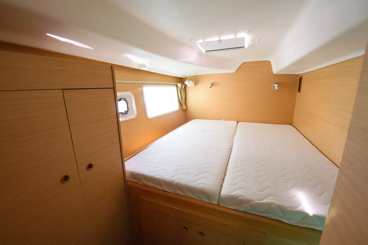 Cabin on Zen (Pax 10), a Lagoon 380 S2 catamaran at Municipal Unit of Lefkada, Greece