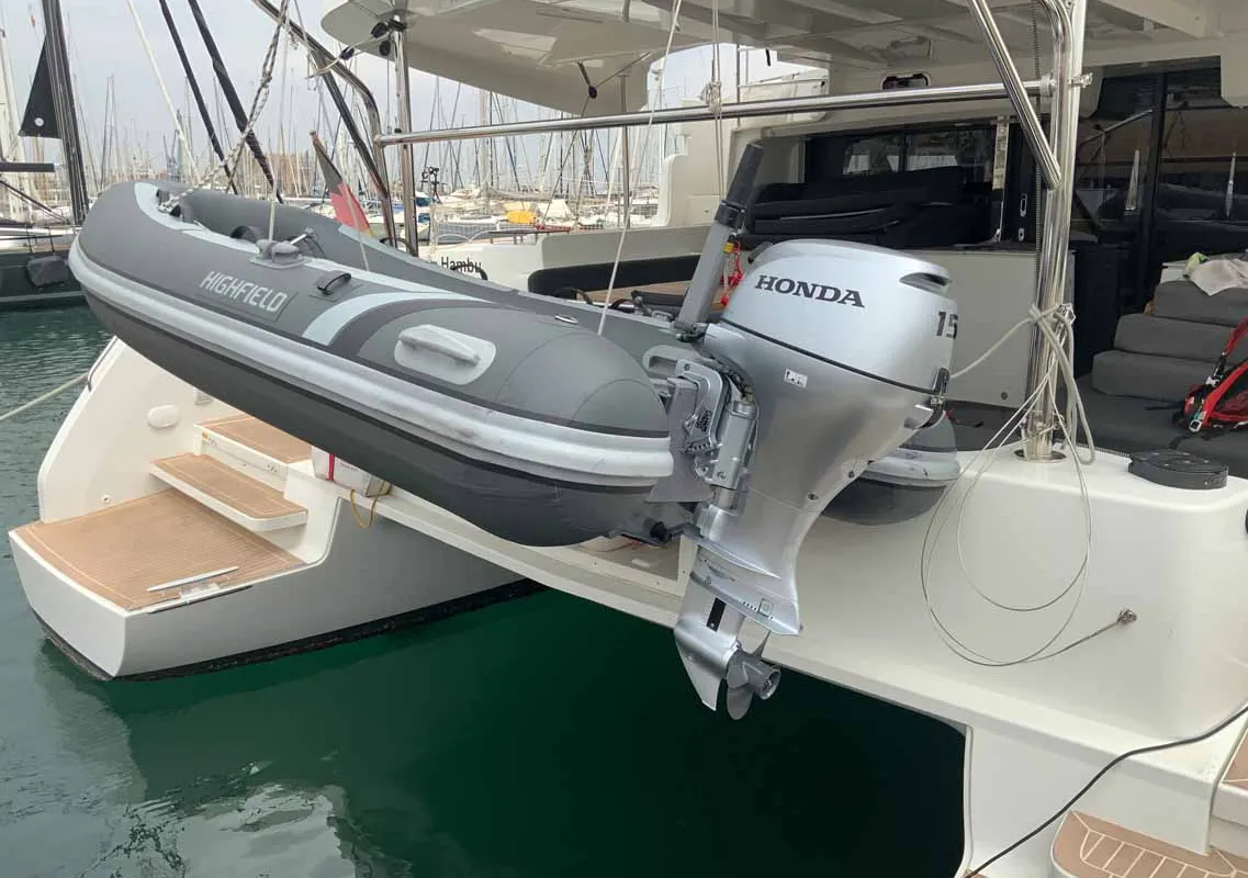 New Horizons, a Lagoon 46 catamaran at Palma de Mallorca, Spain