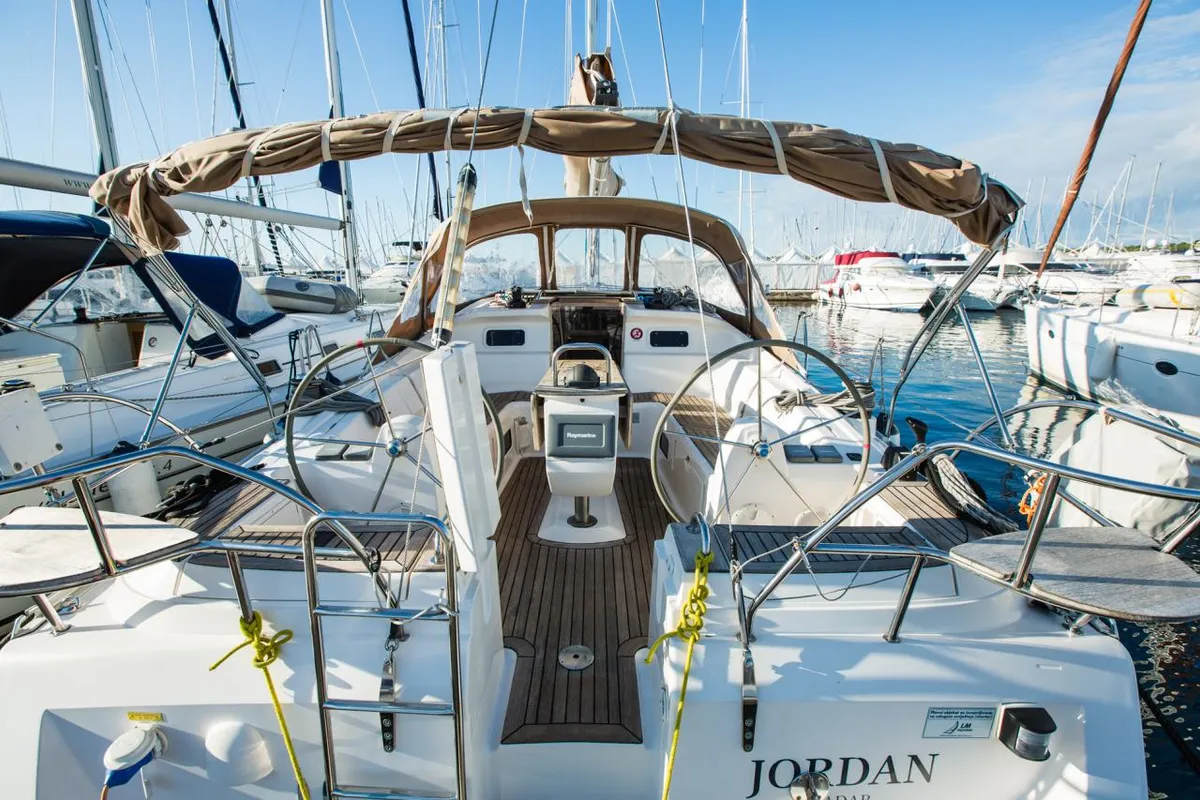 Jordan, a Elan 434 Impression sailboat at Grad Biograd na Moru, Croatia